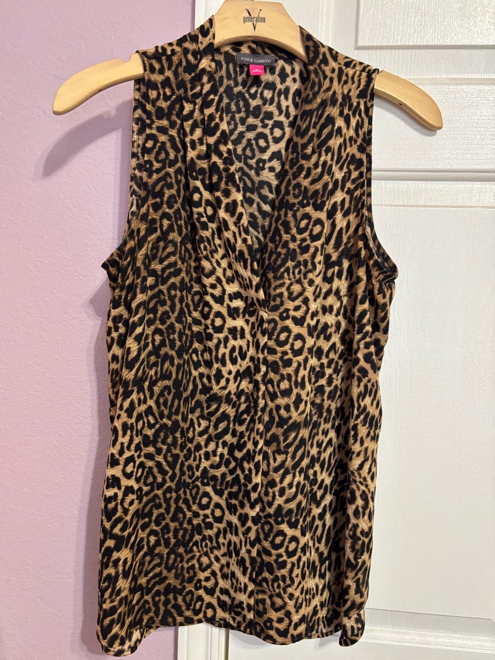 Vince Camuto Leopard Blouse